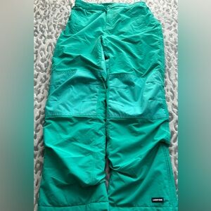LANDS END WOMENS WINTER , SKI, PROTECTIVE SHIELD WATER RESISTANCE PANTS NEW TEAL